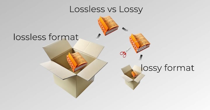 Lossless vs. lossy audio format
