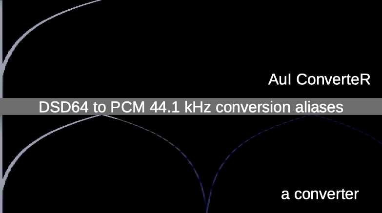 AuI ConverteR vs a converter software: DSD64 to PCM 44.1 kHz