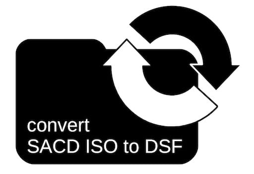 Conversão de SACD ISO para DSF (somente DSD64)
