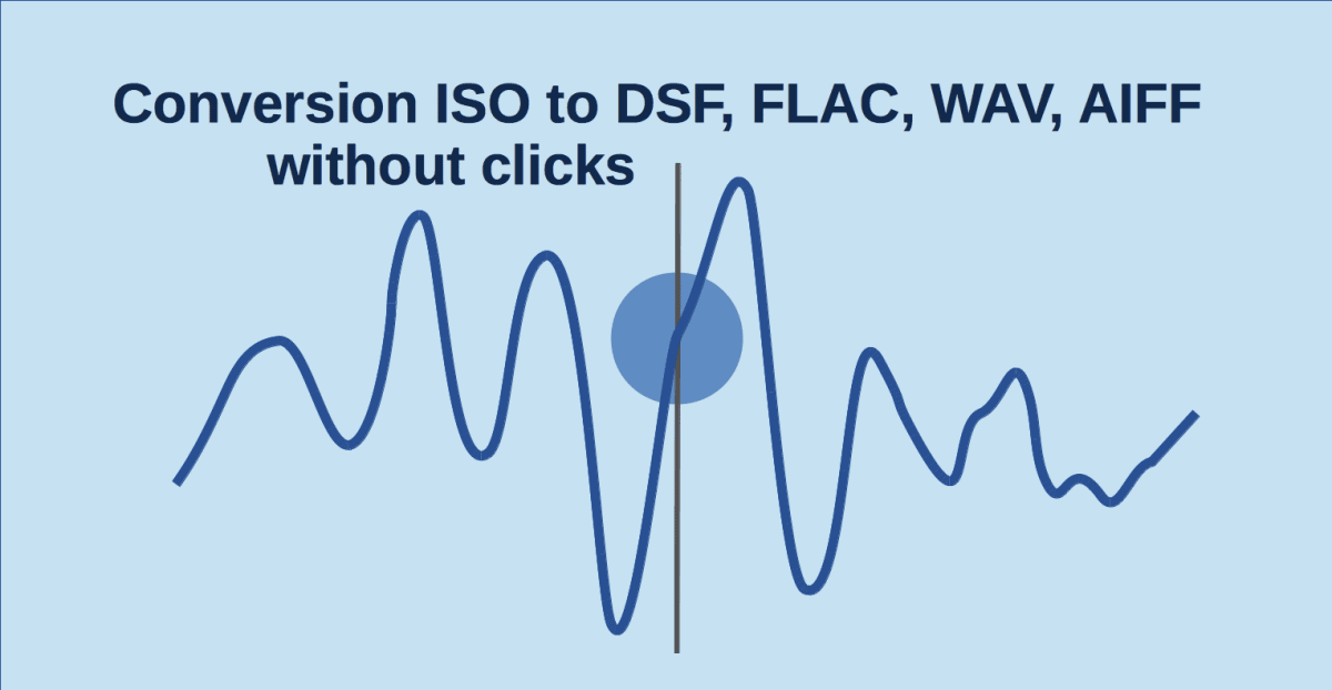 Как конвертировать ISO в DSF WAV FLAC AIFF без кликов