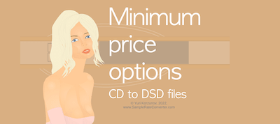 Converter CD to DSD files. Options