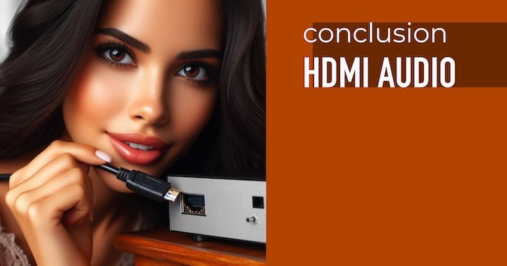 HDMI audio. Conclusion