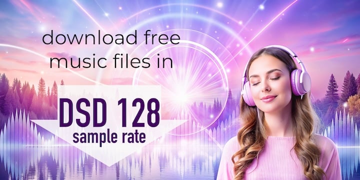 Download audio files in DSF (DSD128) format