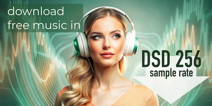 Download music files in DSF (DSD256) format