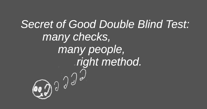 Double blind test