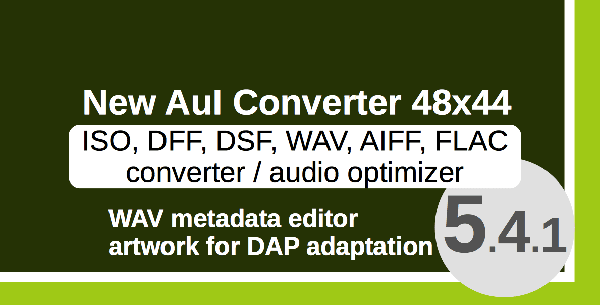 Audio converter AuI ConverteR 48x44 v.5.4.1